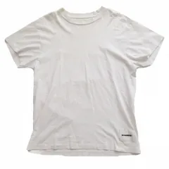 JILSANDER+ ジルサンダープラス ロゴパッチ 半袖 Tシャツ トップス ホワイト KKPMZB0004 サイズM メンズ 【中古】