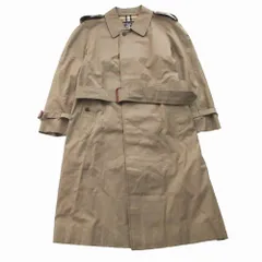 BURBERRYS バーバリーズ ステンカラー バルマカーンコート ノバチェック柄裏地 ベージュ WR075-902-75 サイズS メンズ 【中古】