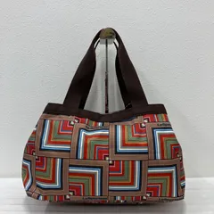 8266　LeSportsac レスポートサック　トートバッグ　ハンドバッグ　モリー　レディース　軽量　カジュアル　シンプル　大きめ　大容量　ブラウン　総柄