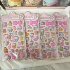 (未開封新品) Sanrio サンリオ HELLO KITTY(ハローキティ) hello kitty(ハローキティ) レトロキティー 봉봉드랍ステッカー ダイアリーデコ