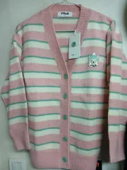 Fila Kids（フィラキッズ）ストライプニットカーディガン 145