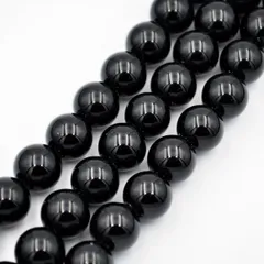 ビーズクラブ オニキス 黒瑪瑙 ラウンド 10mm 天然石 連売り パワーストーン ブレスレット