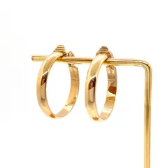 美品★MONET モネ イヤリング ゴールド フープ ヴィンテージ 大ぶり