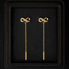 【インフィニティ  アメリカンピアス】チェーンピアス 揺れるチェーン S925 金属アレルギー対応 K18ゴールドコート／プラチナコート  2カラー 上品 華奢 キラキラ ご褒美 ギフト