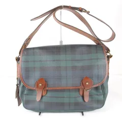 『USED』POLO RALPH LAUREN【ポロ・ラルフローレン】 チェック グリーン ショルダーバッグ レディース メッセンジャー ブランド