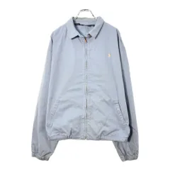 90年代 USA製 Polo by Ralph Lauren ポロ ラルフローレン スイングトップ ライトブルー(メンズ XXL)中古 古着 X1521