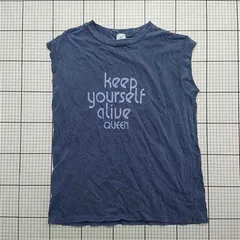 ◇ ⊂ クイーン QUEEN keep yourself alive ノースリーブTシャツ フリーサイズ レディース E  【1511250014109】
