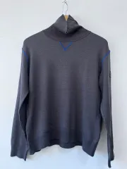 ブラック＆ホワイト 日本 メンズ ウール タートルネック ニット M サイズ