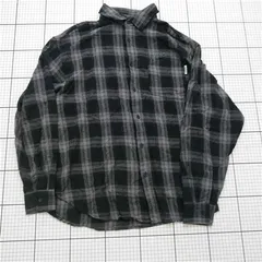 ◇ ⊇ リトックス retock's sh967 チェック柄長袖シャツ ブラック系 メンズ Mサイズ E  【1511250014727】