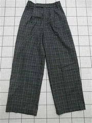 ◇ ⊇ アーバンリサーチドアーズ URBAN RESEARCH DOORS チェック柄ワイドパンツ グレー系 レディース E  【1511250014635】