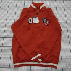 ◇ ⊇ エディー・バウアー Eddie Bauer 33-9981 スタンドカラースウェットジャケット メンズS オレンジ系 E  【1512010011666】