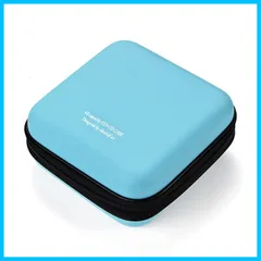 【特価商品】(48枚 収納 スカイブルー DVD/VCD 大容量 ディスク収納ケース blu-ray 48) CDケースポータブルEVA 48枚収納 LIOVODE