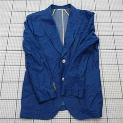 ◇ ⊂ ジーステージ G-stage テーラードジャケット 48 ブルー系 メンズ E  【1512010011659】