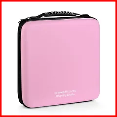 【在庫セール】収納 DVD/VCD 大容量 ディスク収納ケース (192枚 blu-ray CDケースポータブルEVA ピンク192) 192枚収納 LIOVODE