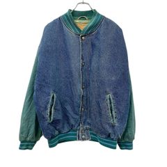 90s】CAMBRIDGE デニム スタジャン スタジアムジャケット 雰囲気系 