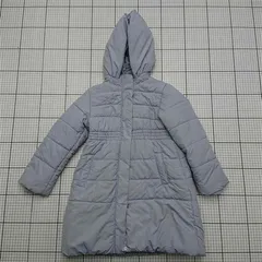 ◇ ⊇ アー・ヴェ・ヴェ a.v.v ダウンコート ライトグレー フード付き 130 キッズ E  【1512020014497】