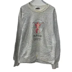 USA製 Lee プリントスウェット トレーナー L ライトグレー マルチカラー リー プルオーバー ビッグプリント スウェット 秋物 a801-5732