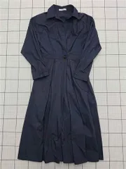◇ Θ ドゥクラッセ DoCLASSE 31555-480 シャツワンピース ネイビー系 11号 レディース E 【1512020015005】
