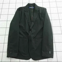 ◇ Θ ナノ・ユニバース nano・universe ダメリーノ テーラードジャケット ブラック系 メンズ L E  【1512020015579】