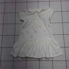 ◇ ⊂ ラルフローレン Ralph Lauren ポロワンピース 半袖 ホワイト系 12M 80 キッズ E  【1512020017139】