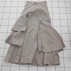 ◇ Θ スナイデル SNIDEL SWF244213 フリルマーメイドスカート ベージュ系 レディース E  【1512020016910】