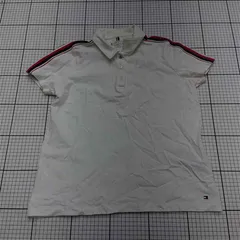 ◇ Θ トミー ヒルフィガー TOMMY HILFIGER レギュラーフィット ポロシャツ ホワイト系 メンズ M E  【1512020016897】