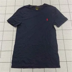 ◇ Θ ポロ ラルフローレン Polo Ralph Lauren カスタムスリムフィット Tシャツ ネイビー メンズ E  【1512020016842】
