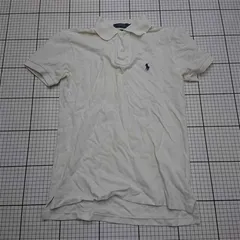 ◇ Θ ポロ・ラルフローレン POLO RALPH LAUREN カスタムスリムフィット ポロシャツ ホワイト系 メンズ XS E  【1512020016835】