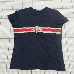 ◇ ⊂ ラルフローレン Ralph Lauren ロゴラインTシャツ ネイビー系 M メンズ E  【1512020020764】