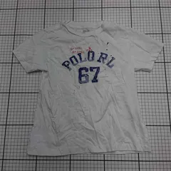 ◇ Θ ポロ ラルフローレン Polo Ralph Lauren 67ロゴTシャツ ホワイト系 キッズ E  【1512020020726】