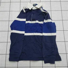 ◇ ⊇ ポロ・バイ・ラルフローレン Polo by Ralph Lauren ラガーシャツ ボーダー 130 キッズ E  【1512020020719】