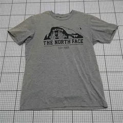 ◇ ⊂ ザ・ノース・フェイス THE NORTH FACE グレー系ロゴTシャツ S メンズ E  【1512020020665】