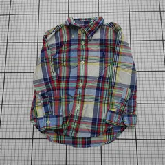 ◇ Θ ラルフローレン Ralph Lauren チェック柄長袖シャツ 2-4M 80/52 キッズ E  【1512020020634】
