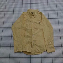 ◇ Θ ラルフローレン Ralph Lauren ボタンダウンシャツ イエロー系 キッズ E  【1512020020610】