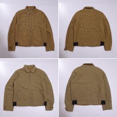 50s- Unknown ジップジャケット ドリズラー リバーシブル NYNCOアルミジッパー 50年代～ イエロー ブラウン