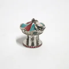 スワロフスキー メリーゴーランド チャーム Carousel 1064964 廃盤 クリスタル レッド ブルー シルバー ペンダントトップ アクセサリー Swarovski