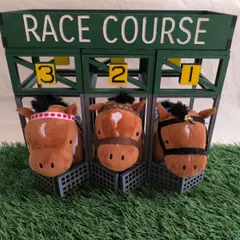 木製発馬機　ゲート　着色ver