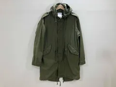 YAECA LIKE WEAR モッズコートタイプ 綿単衣ロングコート ミリタリーモチーフコート デザインコート カーキグリーン S 36 春