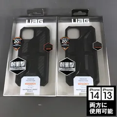 UAG 14/13 兼用 MONARCH スマホケース カーボンファイバー 5609 ブラック 5593