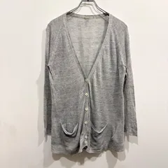 マーガレットハウエル 麻 コットン カーディガン グレー フリーサイズ【送料込み】