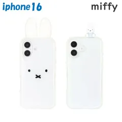 iPhone16 ケース ミッフィー デコ 耳 マスコット フレーム クリア 透明 キャラクター スマホ カバー エアクッション ハイブリッド 耐衝撃 フェイス 顔 うさみみ 乗っかり   【ゆうパケットにて発送】【一週間以内発送】