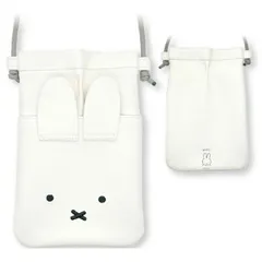 ミッフィー スマホ ポーチ ショルダー フェイス 顔 アップ デザイン キャラクター グッズ スマホ ミニ バッグ ミニショルダー バッグ ななめがけ IIIIpocket スマートフォンポーチ MF-455 【ゆうパケットにて発送】【一週間以内発送】
