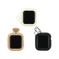 ミッフィー AppleWatch シリコン ケース カバー 41mm 40mm 対応 ソフト シリコン キャラクター グッズ ボリス ウサギ ブラック ホワイト ベージュ アップルウォッチ MF-390 【ゆうパケットにて発送】【一週間以内発送】