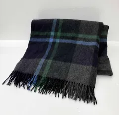 Joshua Ellis ジョシュアエリス ストール カシミヤ ネイビー グリーン 冬