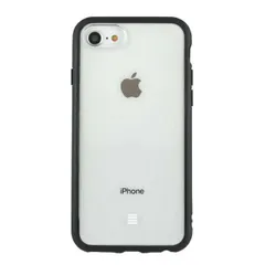 iPhone SE 第3世代 第2世代 8 7 6s 6 IIIIfit Clear ケース ブラック 耐衝撃カバー 透明 ハイブリッド かわいい 可愛い おしゃれ オシャレ キャラ グルマン  【ゆうパケットにて7営業日以内発送】のサムネイル