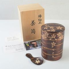 富貴堂 鎚起銅器 茶入れ 煎茶道具 茶壺 茶匙セット 茶筒 茶入 茶壺