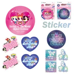 パワーパフガールズ ステッカー シール キャラクター グッズ  PowerPuffGirls ５枚入り モバイルステッカーセット GPPG-27 【定形外郵便にて発送】【一週間以内発送】