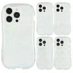 iPhone15Pro ケース カバー キラキラ クリア 透明 くびれ シェイプ 加工 シート TPU ソフト タイプ ライン ハート ドット クラッシュ Crystal Clear Case GMD-19 【ゆうパケットにて発送】【一週間以内発送】