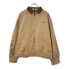 90年代 Polo by Ralph Lauren ポロ ラルフローレン スイングトップ ベージュ(メンズ L)中古 古着 X1523