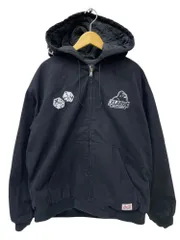X-LARGE (エクストララージ) DICE HOODED WORK JACKET フーデッドワークジャケット ワッペン サイコロ 刺繍 101241021001 XL ブラック メンズ/045